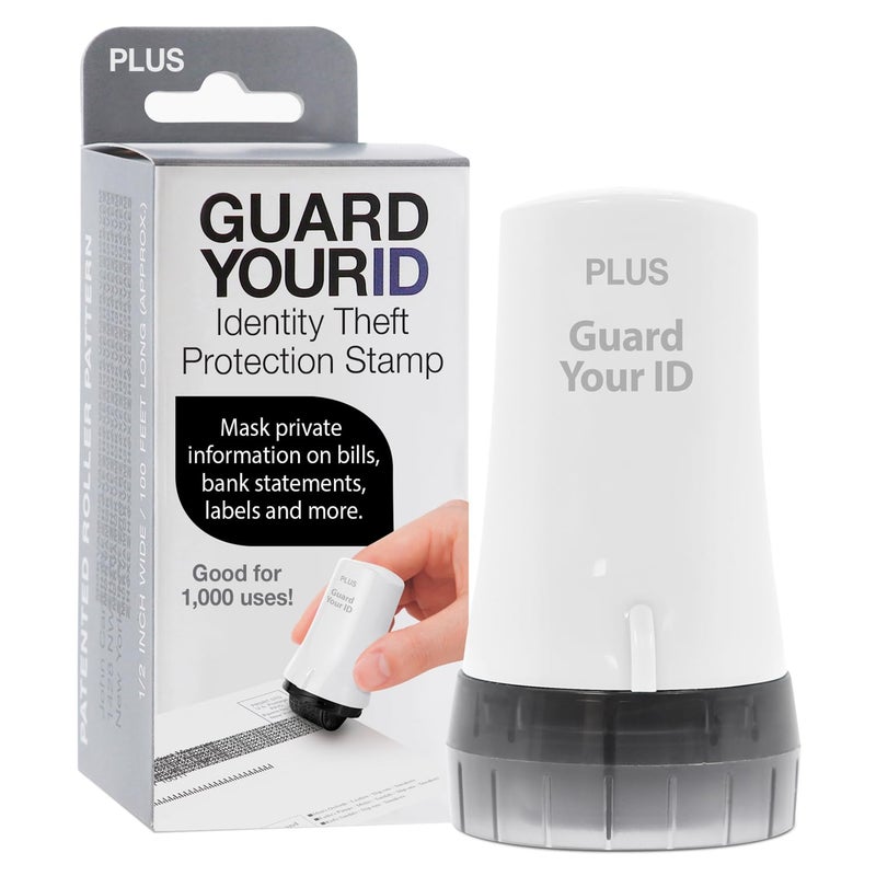 Plus Guard Your ID Advanced Security Roller 2.0 for Identity Theft Prevention Stamping White - Image 1